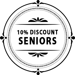 10% Discount for Seniors Badge